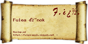 Fulea Énok névjegykártya